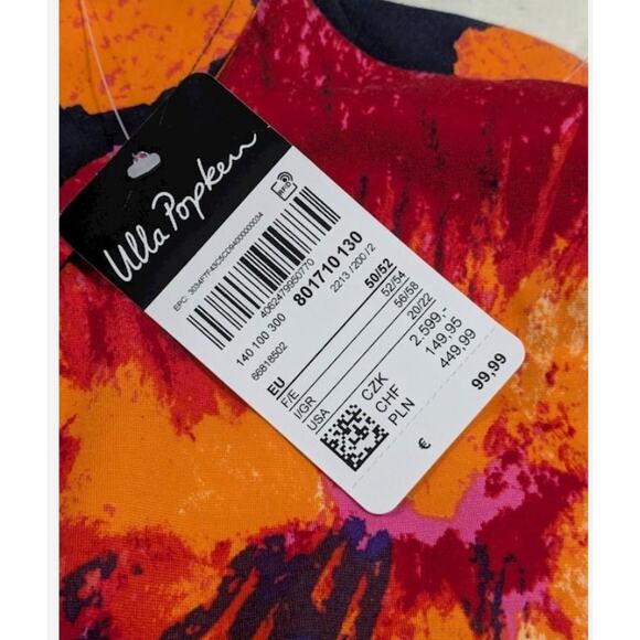 Ulla Popken Floral Print Dress NWT Size 20/22 w/Pockets - Picture 5 of 6